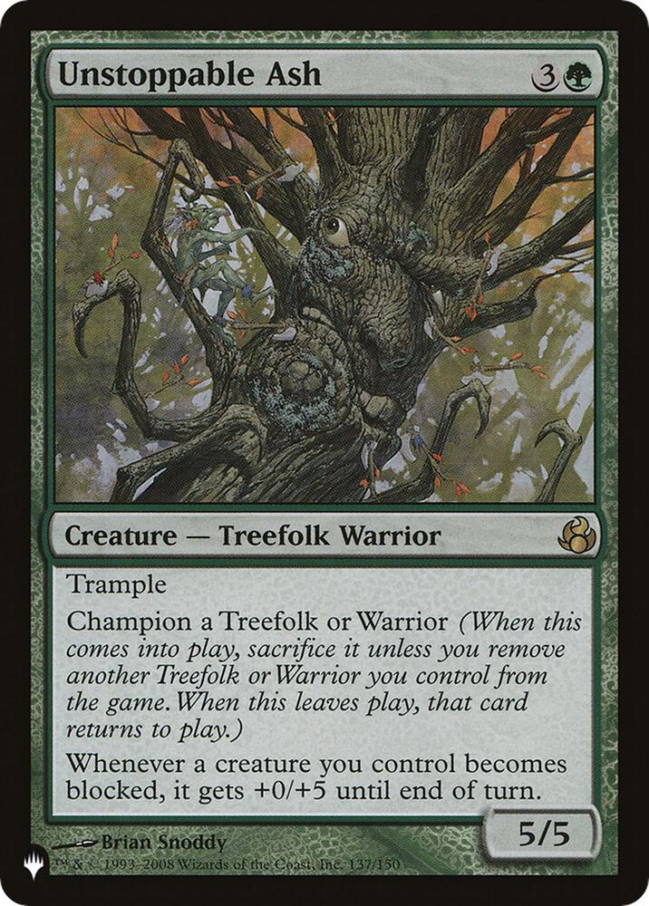 Unstoppable Ash MOR-137/5075 (The List Reprints)  | Good Games Morley