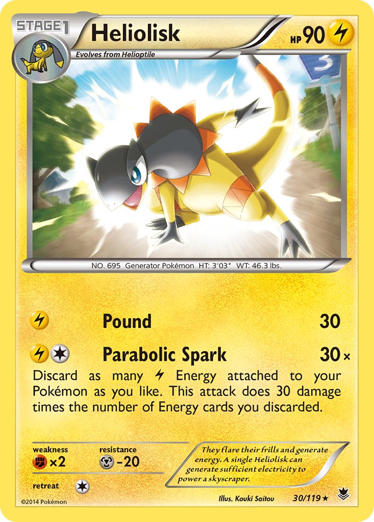 Heliolisk (30/119) (Theme Deck Exclusive) [XY: Phantom Forces] | Good Games Morley