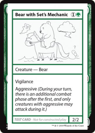 Bear with Set's Mechanic (2021 Edition) [Mystery Booster Playtest Cards] | Good Games Morley