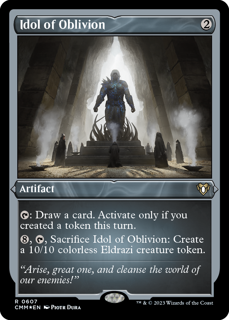 Idol of Oblivion (Foil Etched) [Commander Masters] | Good Games Morley