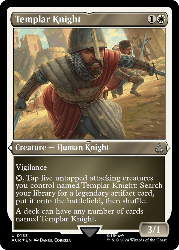 Templar Knight (Foil Etched) [Assassin's Creed] | Good Games Morley