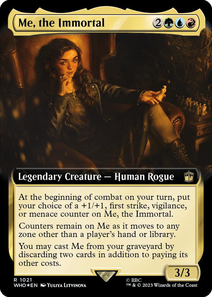 Me, the Immortal 1021/331 (Universes Beyond: Doctor Who)  - Extended Art Surge Foil | Good Games Morley