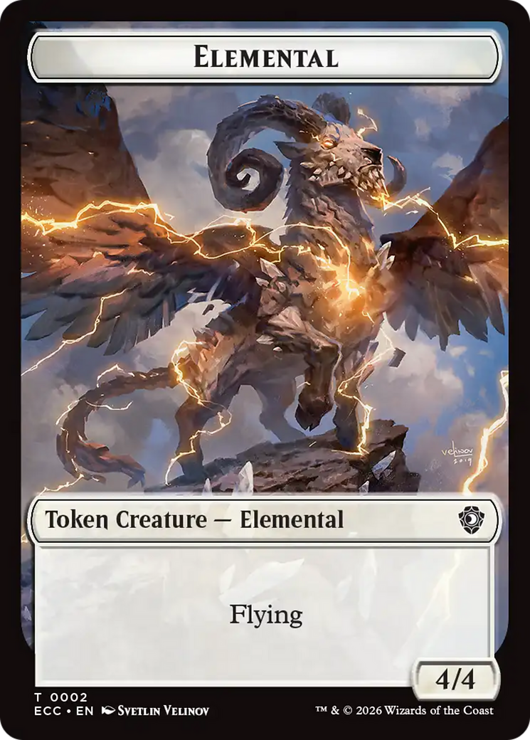 Copy // Elemental (0002) Double-Sided Token [Lorwyn Eclipsed Tokens] | Good Games Morley