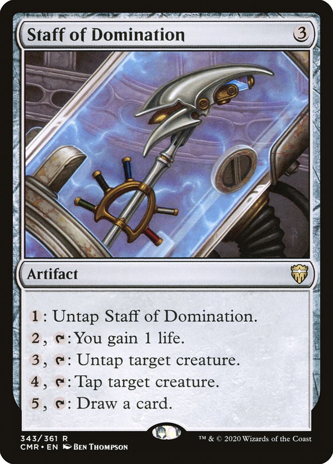 Staff of Domination 343 (Commander Legends)  - Foil | Good Games Morley