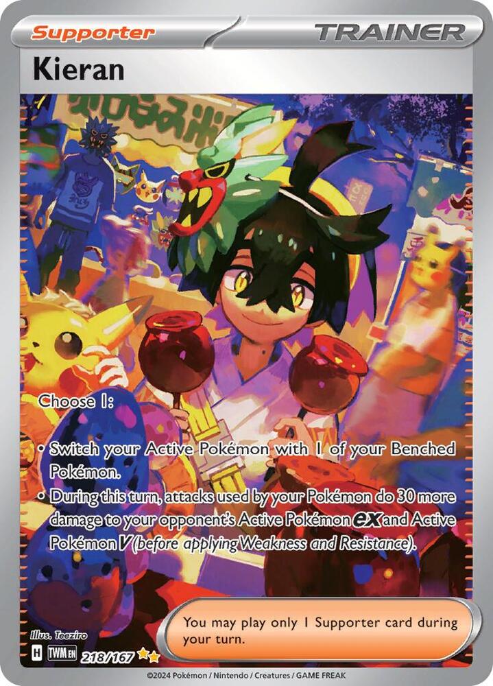 Kieran 218/167 (SV06: Twilight Masquerade)  - Holofoil | Good Games Morley
