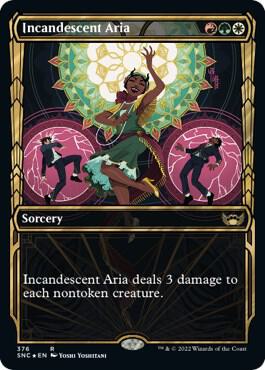 Incandescent Aria Gilded Foil 376/281 (Streets of New Capenna)  - Foil | Good Games Morley