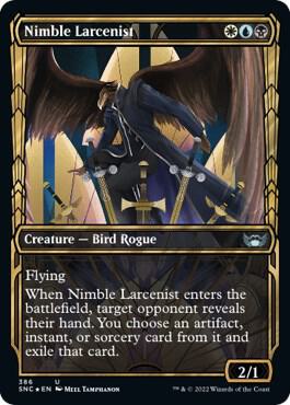 Nimble Larcenist Gilded Foil 386/281 (Streets of New Capenna)  - Foil | Good Games Morley