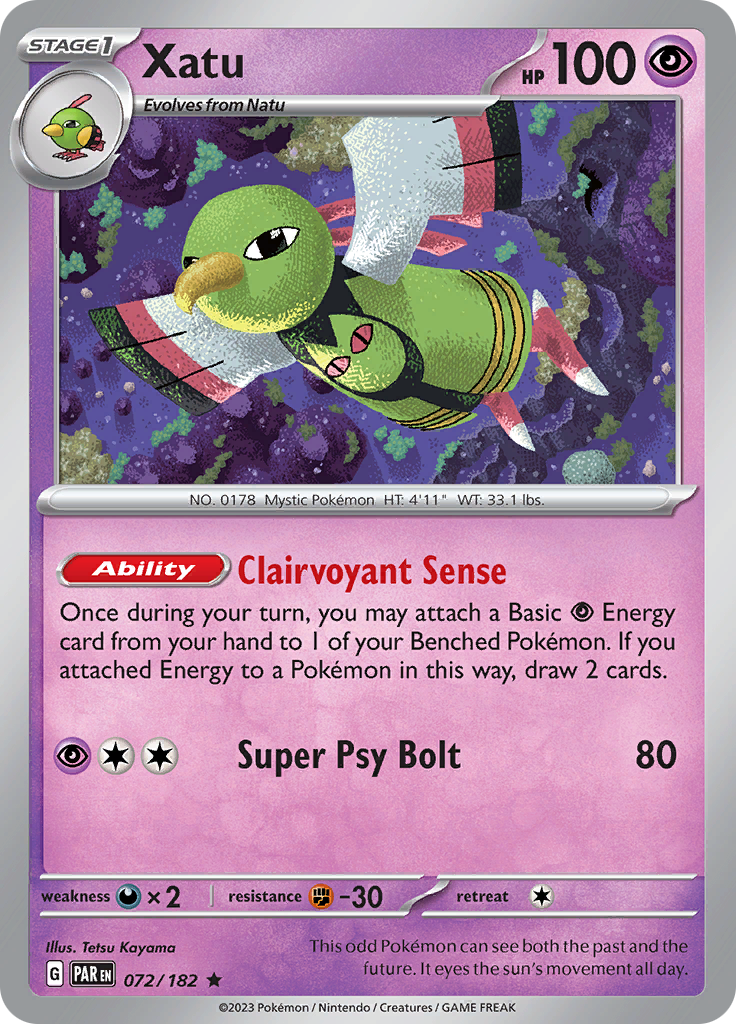 Xatu (072/182) [Scarlet & Violet: Paradox Rift] | Good Games Morley