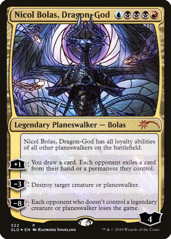 Nicol Bolas, Dragon-God (Stained Glass) [Secret Lair Drop Promos] | Good Games Morley