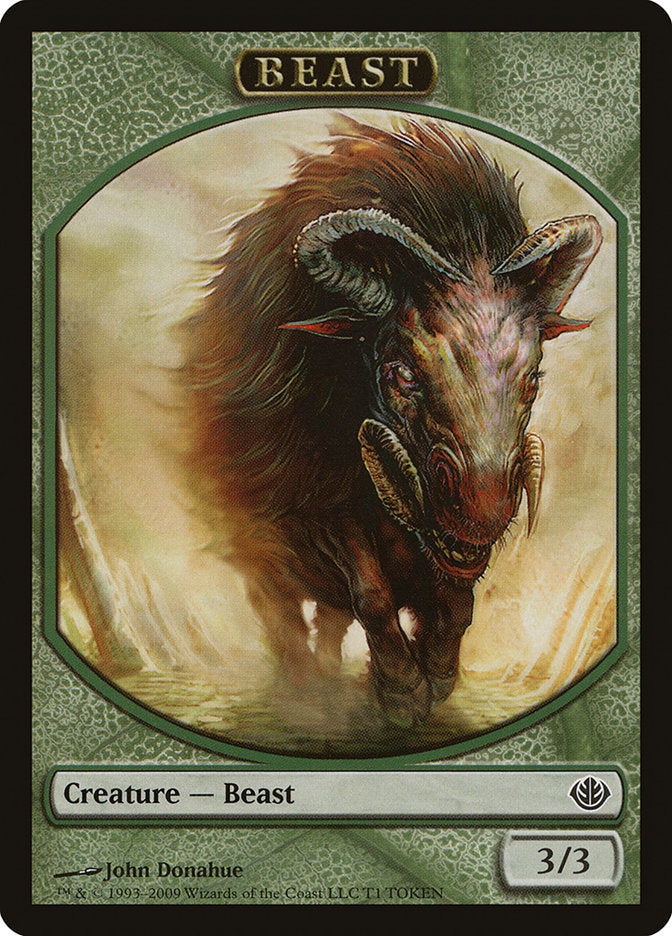 Beast Token (T1) [Duel Decks: Garruk vs. Liliana Tokens] | Good Games Morley