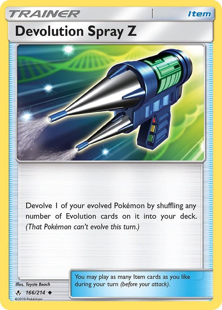Devolution Spray Z 166/214 (SM - Unbroken Bonds)  | Good Games Morley