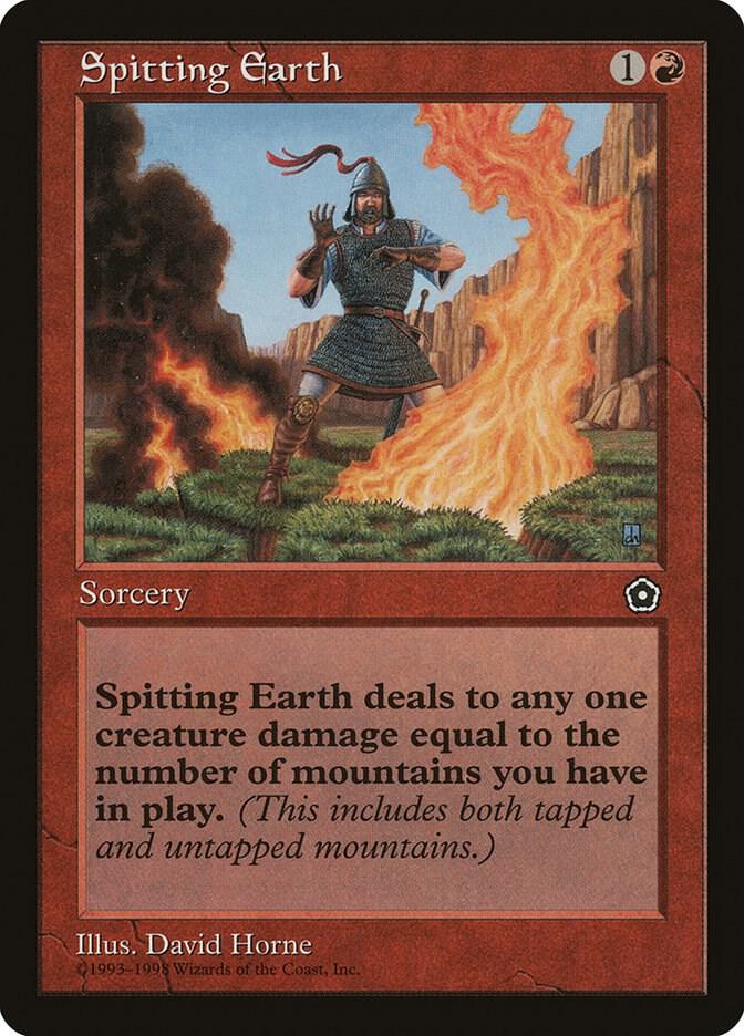 Spitting Earth 116/165 (Portal Second Age)  | Good Games Morley