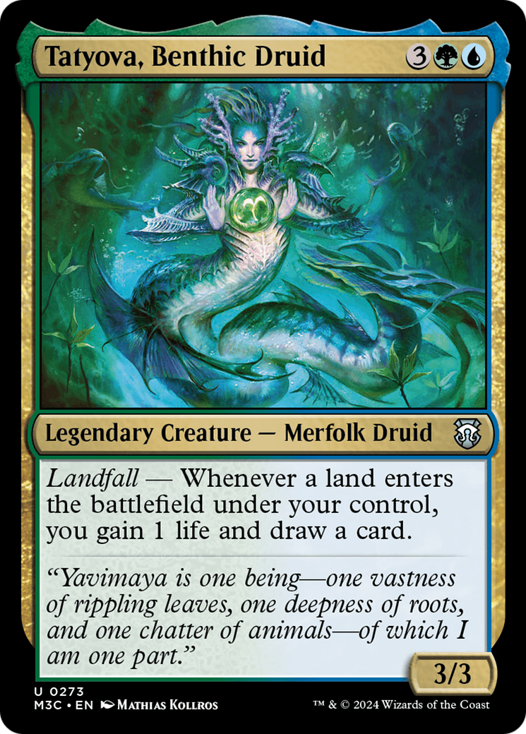 Tatyova, Benthic Druid (Ripple Foil) [Modern Horizons 3 Commander] | Good Games Morley