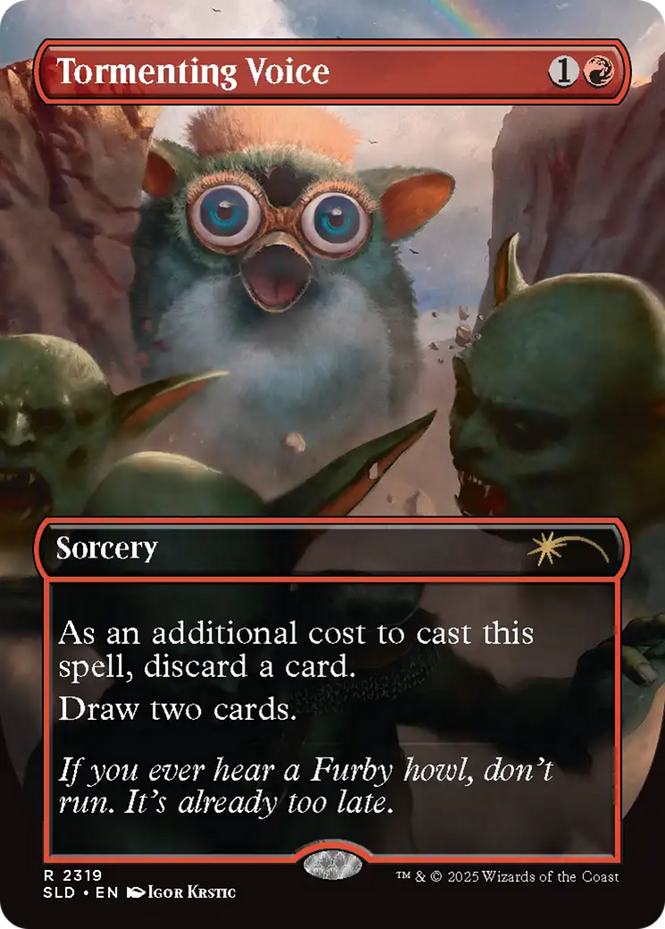 Tormenting Voice (Rainbow Foil) [Secret Lair Drop Series] | Good Games Morley