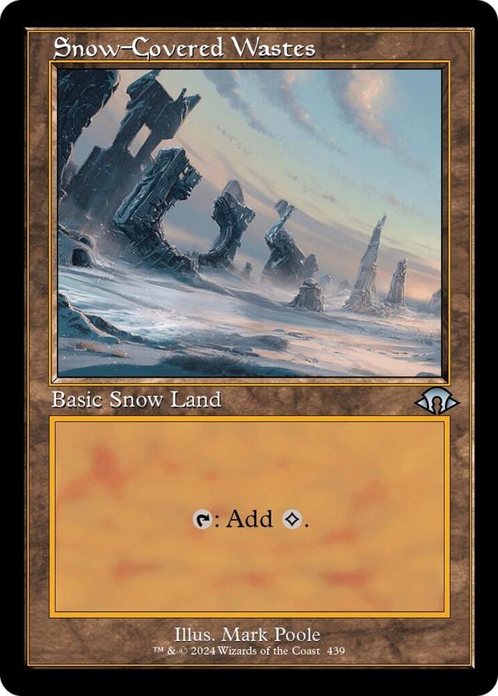 Snow-Covered Wastes 439 (Modern Horizons 3)  - Retro Foil | Good Games Morley