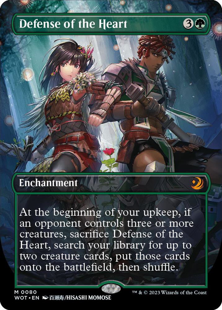Defense of the Heart Anime Borderless 80 (Wilds of Eldraine: Enchanting Tales)  - Borderless | Good Games Morley