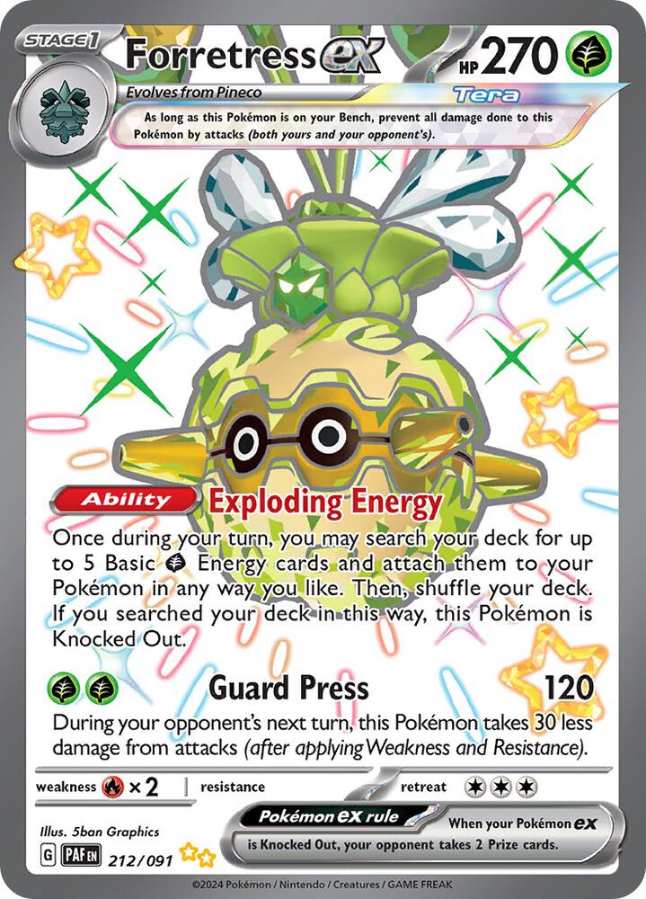 Forretress ex 212/091 (SV: Paldean Fates)  - Holofoil | Good Games Morley
