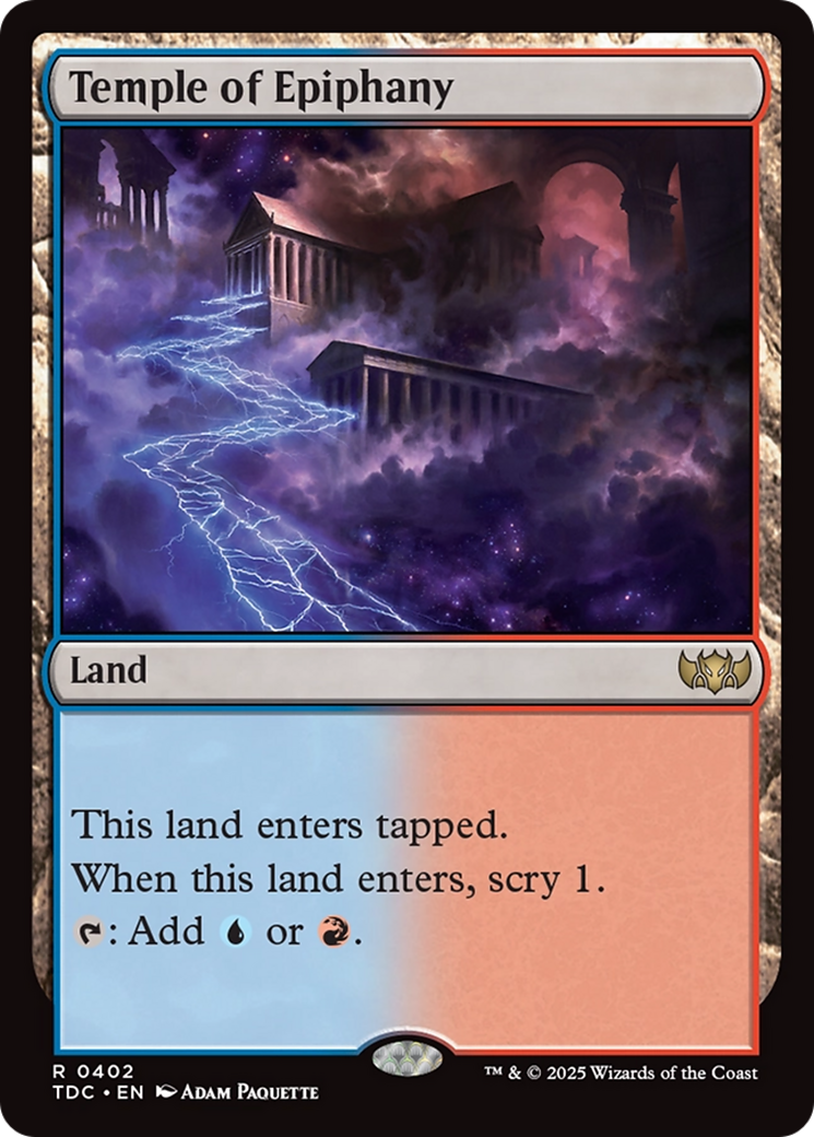 Temple of Epiphany [Tarkir: Dragonstorm Commander] | Good Games Morley