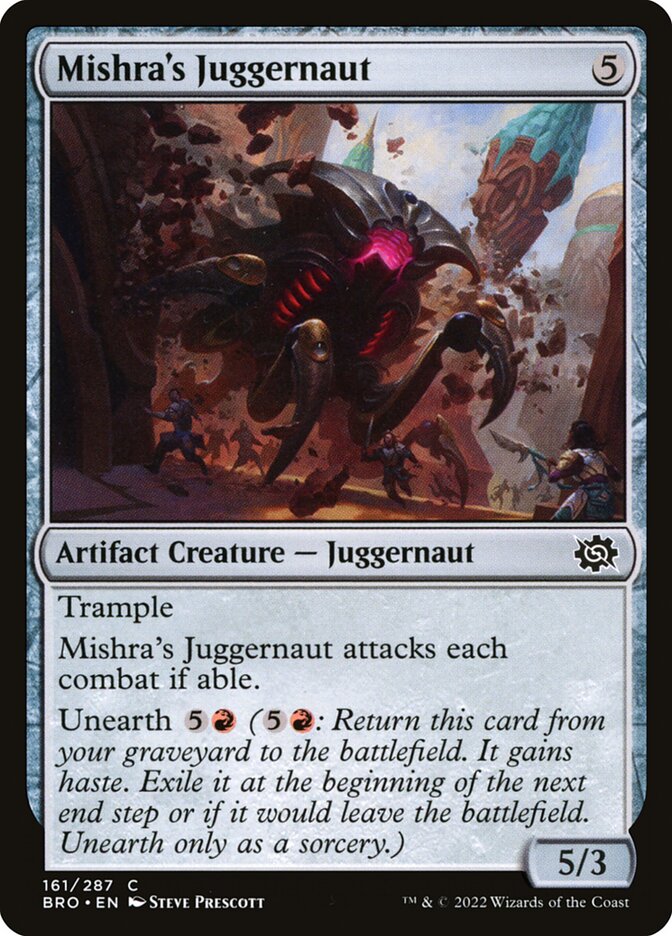 Mishra's Juggernaut 161/287 (The Brothers' War)  - Foil | Good Games Morley