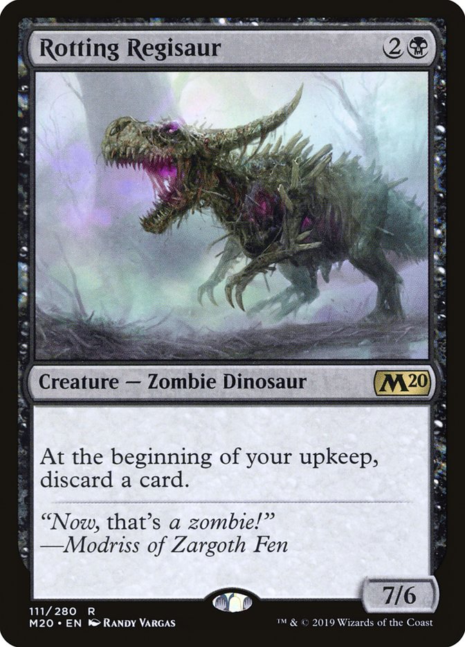 Rotting Regisaur 111 (Core Set 2020)  - Foil | Good Games Morley