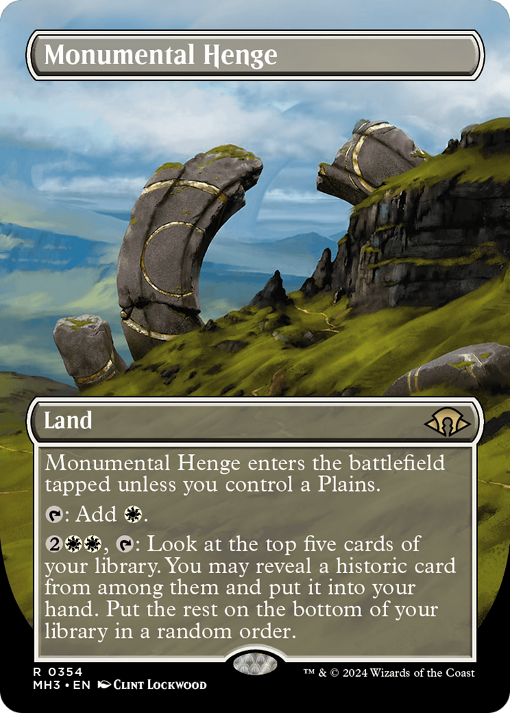 Monumental Henge (Borderless) [Modern Horizons 3] | Good Games Morley