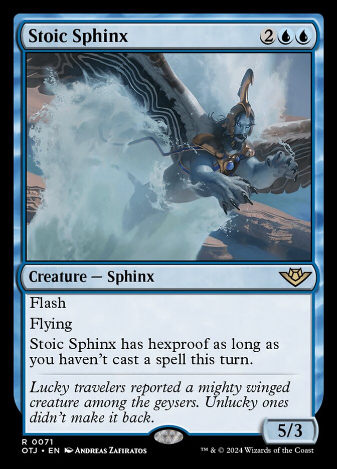 Stoic Sphinx 71/286 (Outlaws of Thunder Junction)  | Good Games Morley