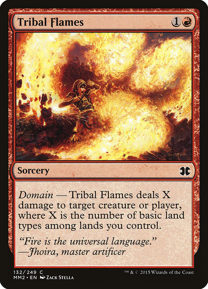 Tribal Flames 132/249 (Modern Masters 2015)  - Foil | Good Games Morley
