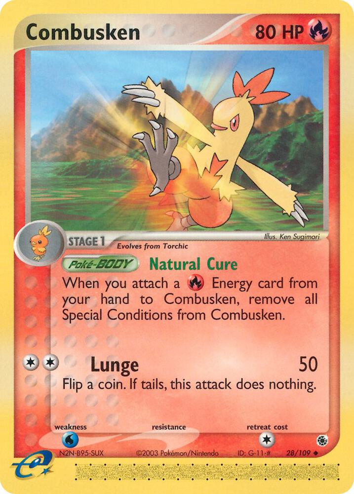 Combusken  28/109 (EX Ruby and Sapphire)  | Good Games Morley