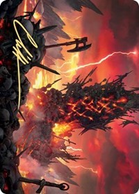 Immersturm Skullcairn Art Card (Gold-Stamped Signature) [Kaldheim Art Series] | Good Games Morley