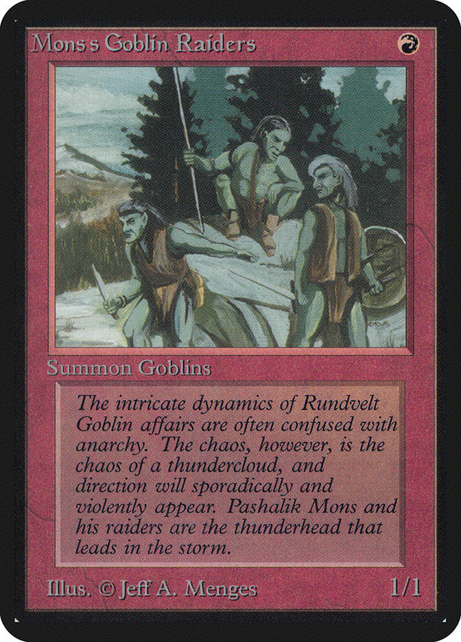 Mons's Goblin Raiders [Alpha Edition] | Good Games Morley