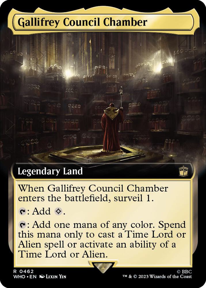 Gallifrey Council Chamber 462/331 (Universes Beyond: Doctor Who)  - Extended Art Foil | Good Games Morley