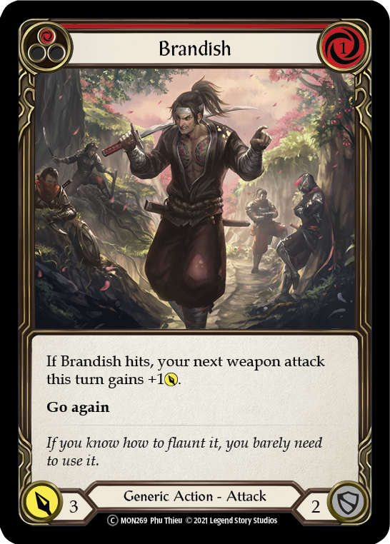 Brandish (Red) [U-MON269-RF] (Monarch Unlimited)  Unlimited Rainbow Foil | Good Games Morley