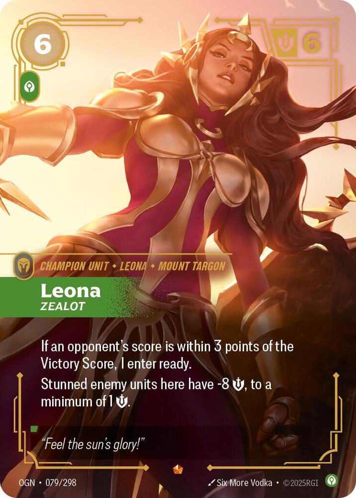 Leona - Zealot 079/298 (Origins)  - Foil | Good Games Morley