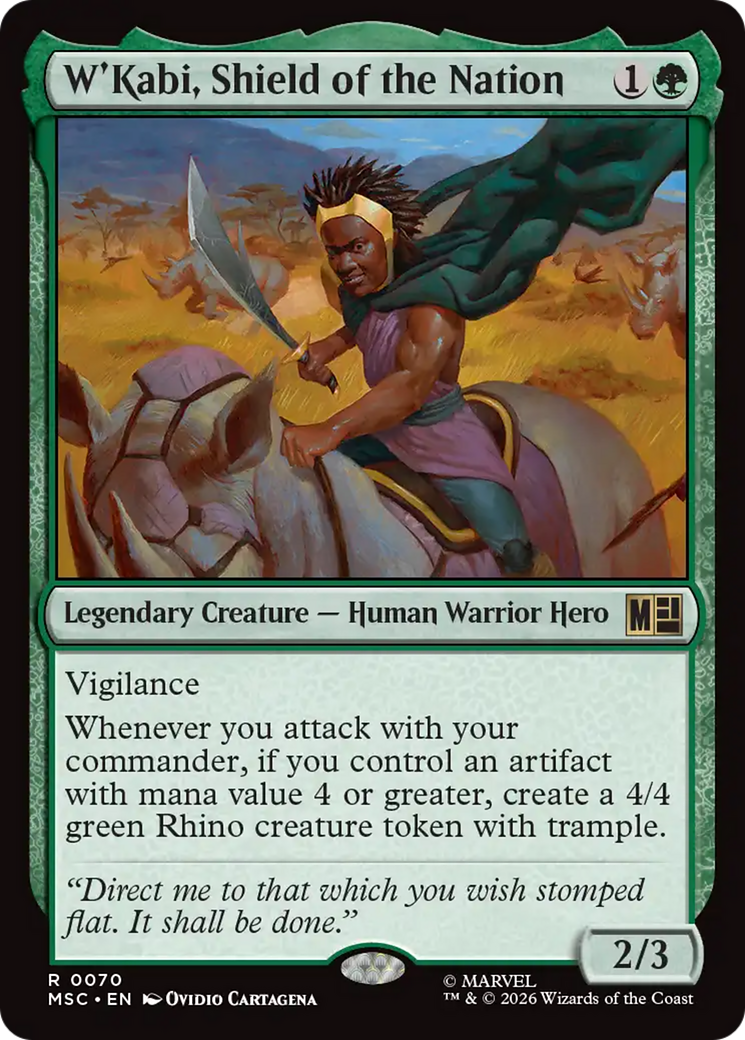W'Kabi, Shield of the Nation (Surge Foil) [Marvel Super Heroes Commander] | Good Games Morley