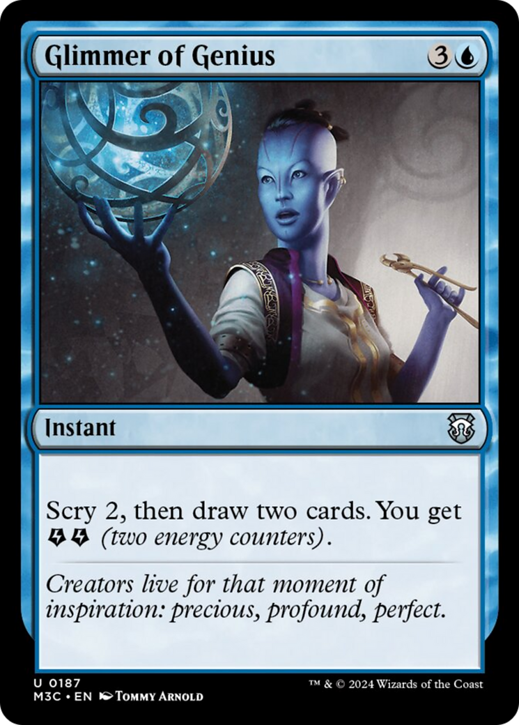 Glimmer of Genius (Ripple Foil) [Modern Horizons 3 Commander] | Good Games Morley