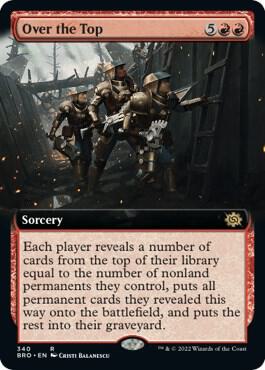 Over the Top Extended Art 340/287 (The Brothers' War)  - Foil | Good Games Morley