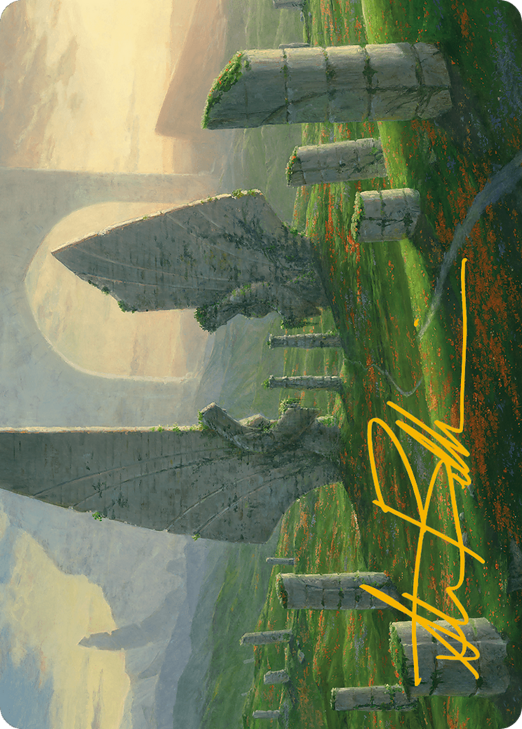 Monumental Henge Art Card (Gold-Stamped Signature) [Modern Horizons 3 Art Series] | Good Games Morley