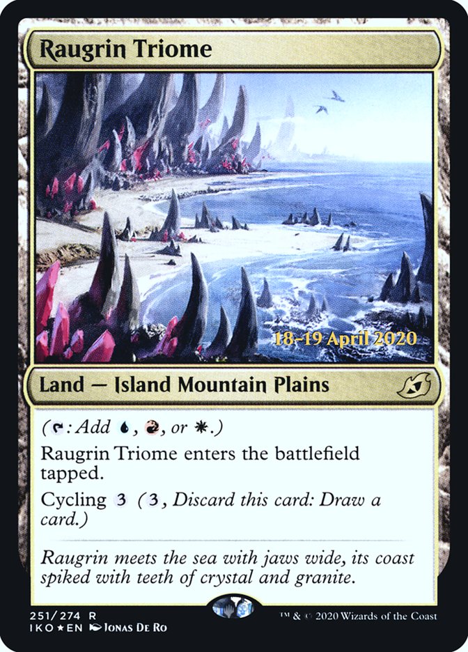 Raugrin Triome [Ikoria: Lair of Behemoths Prerelease Promos] | Good Games Morley