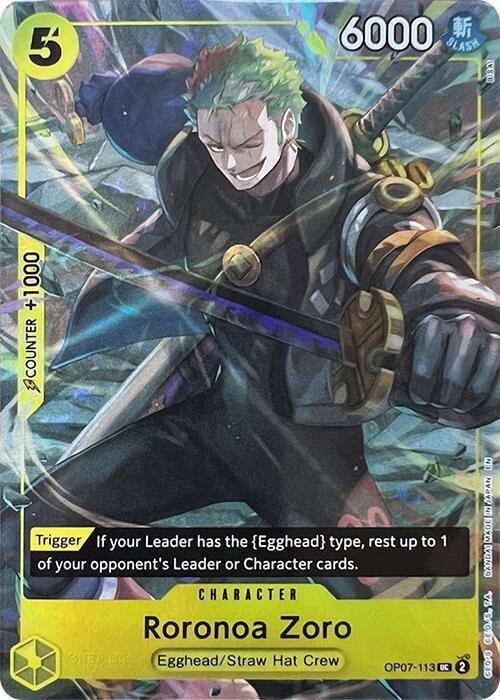 Roronoa Zoro (Illustration Box Vol.3) OP07-113 (One Piece Promotion Cards)  - Foil | Good Games Morley