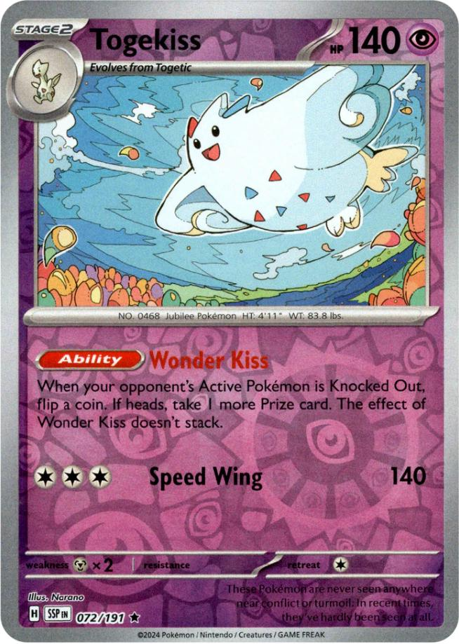 Togekiss (072/191) [Scarlet & Violet: Surging Sparks] | Good Games Morley