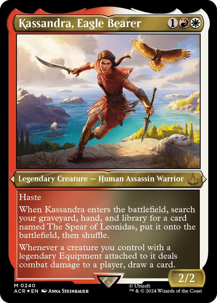 Kassandra, Eagle Bearer 240 (Universes Beyond: Assassin's Creed)  - Etched Foil | Good Games Morley
