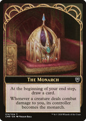 The Monarch // Treasure Double-Sided Token [Commander Legends Tokens] | Good Games Morley