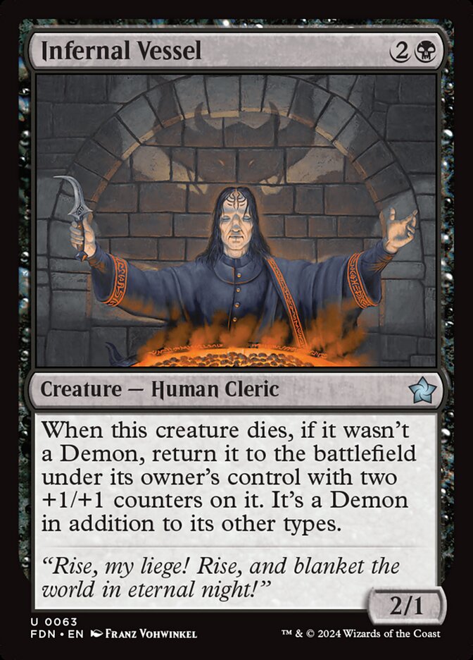 Infernal Vessel 63/291 (Foundations)  - Foil | Good Games Morley