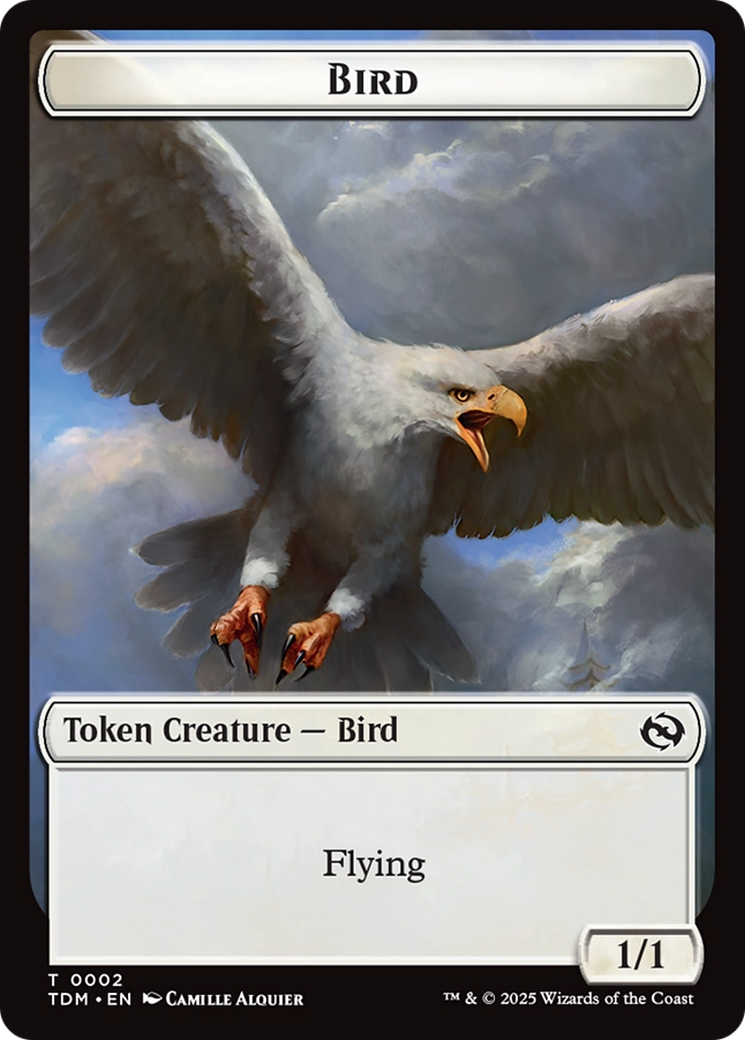 Inkling // Bird Double-Sided Token [Tarkir: Dragonstorm Commander Tokens] | Good Games Morley