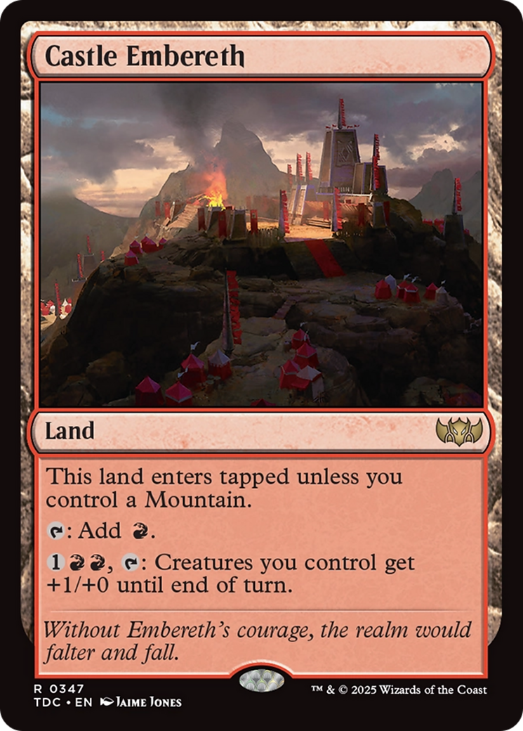 Castle Embereth [Tarkir: Dragonstorm Commander] | Good Games Morley