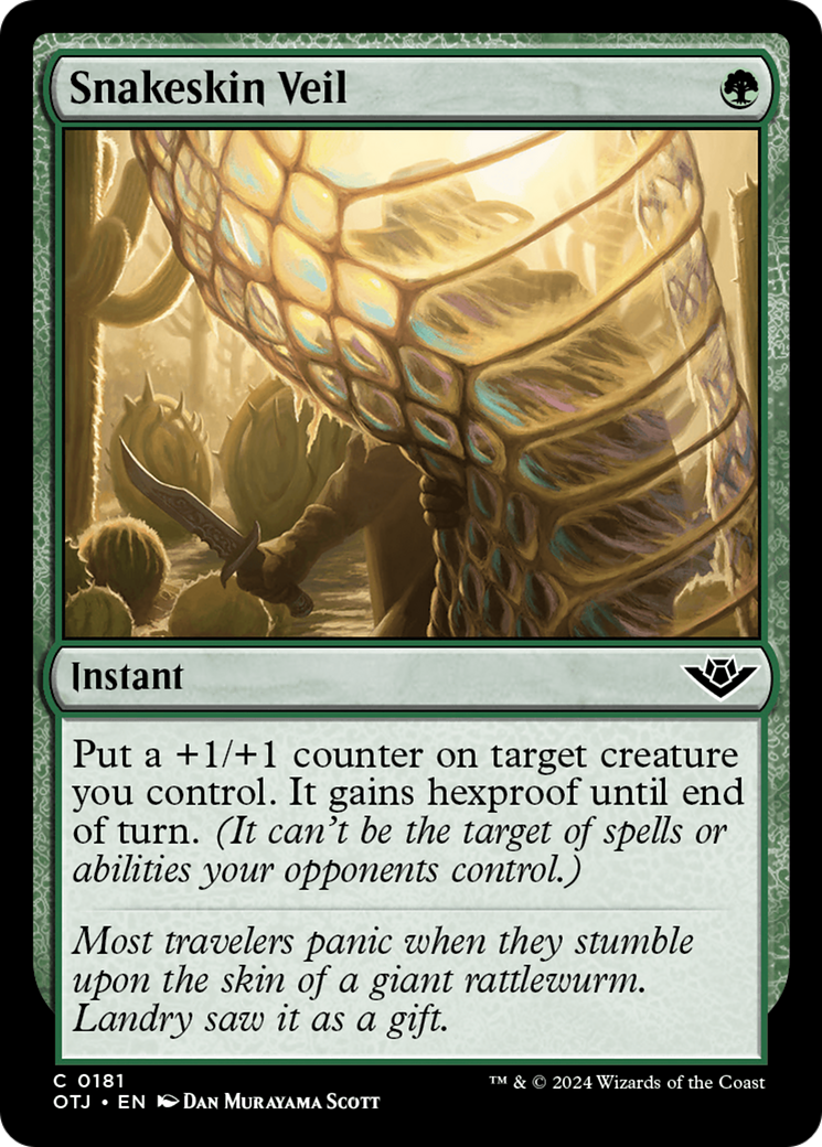 Snakeskin Veil [Outlaws of Thunder Junction] | Good Games Morley