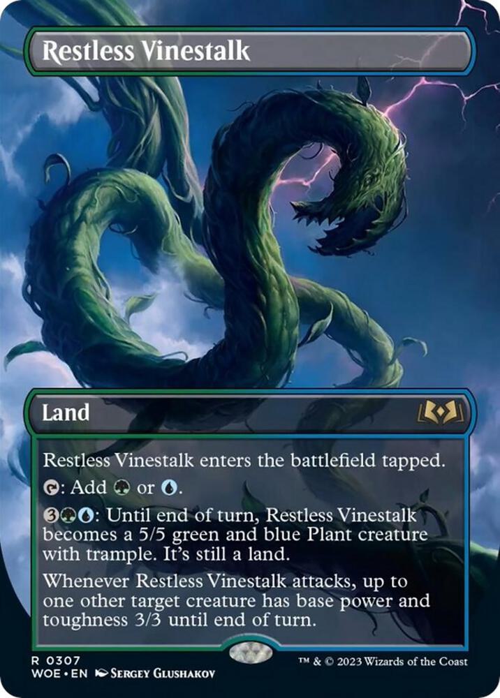 Restless Vinestalk 307 (Wilds of Eldraine)  - Borderless | Good Games Morley