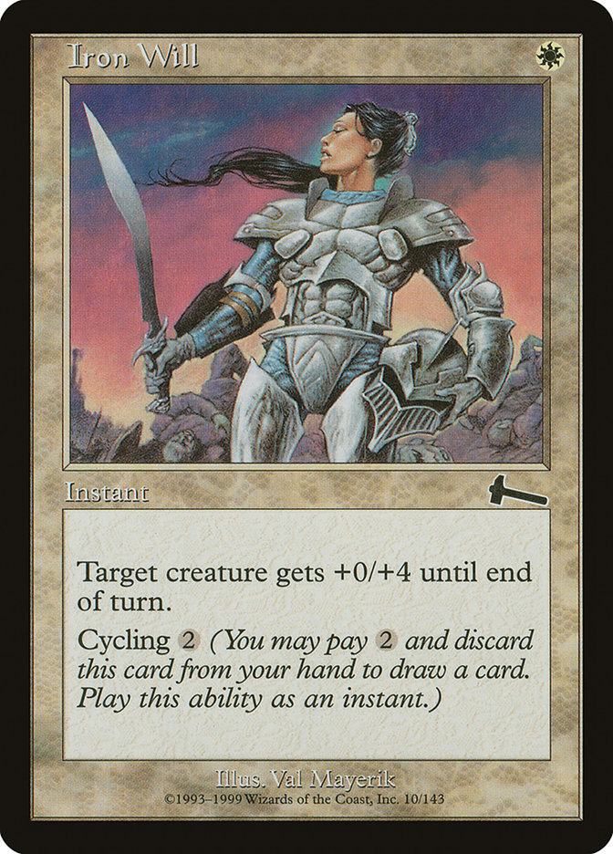 Iron Will 10/143 (Urza's Legacy)  - Foil | Good Games Morley