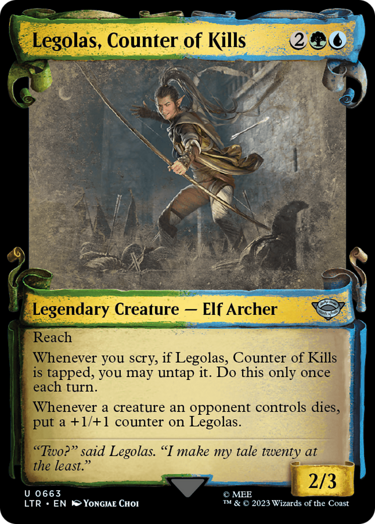 Legolas, Counter of Kills [The Lord of the Rings: Tales of Middle-Earth Showcase Scrolls] | Good Games Morley