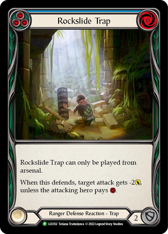 Rockslide Trap (Blue) [LGS152] (Promo)  Rainbow Foil | Good Games Morley